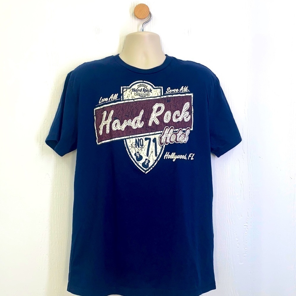 Hard Rock - Seminole Hard Rock Hotel Hollywood Florida Graphic Tee Size Large